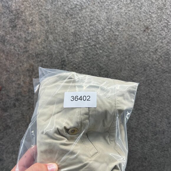 Lilly Pulitzer Pants Women 10 Khaki Cotton Spandex Straight Pink Palm Trouser - Picture 10 of 10